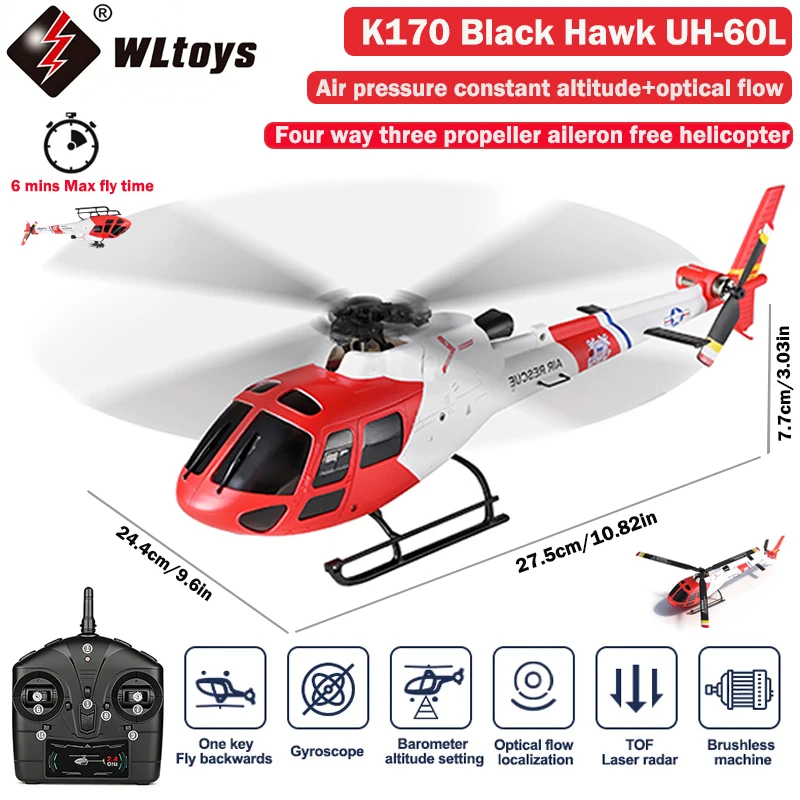 Rc Helicopter Gas - WLtoys 4CH K150-AS350 RC Helicopter, 1106