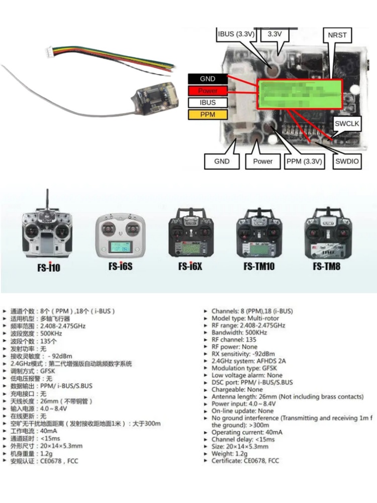 Flysky FS-8A 8CH 18CH Mini Rec - đánh giá và giá Rc Helicopter Remote Control