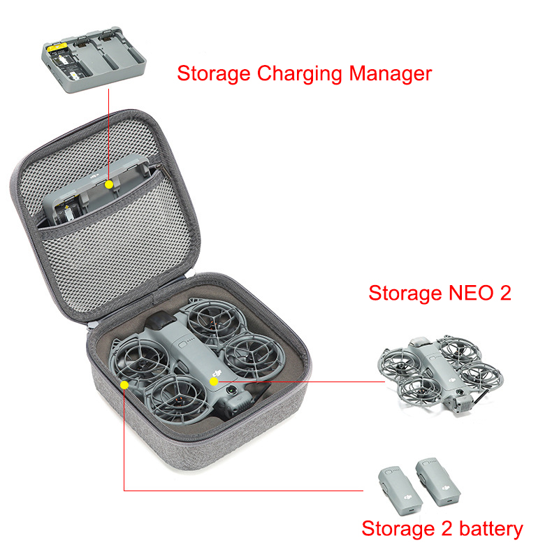Box for DJI Neo 2 RC N3 Drone  - đánh giá và giá Rc Helicopter Bag