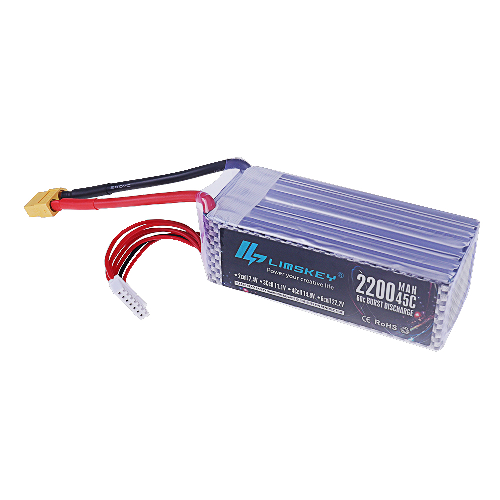 22.2V 2200mAh 45C Max 60C LiPo - đánh giá và giá Rc Helicopter Electric