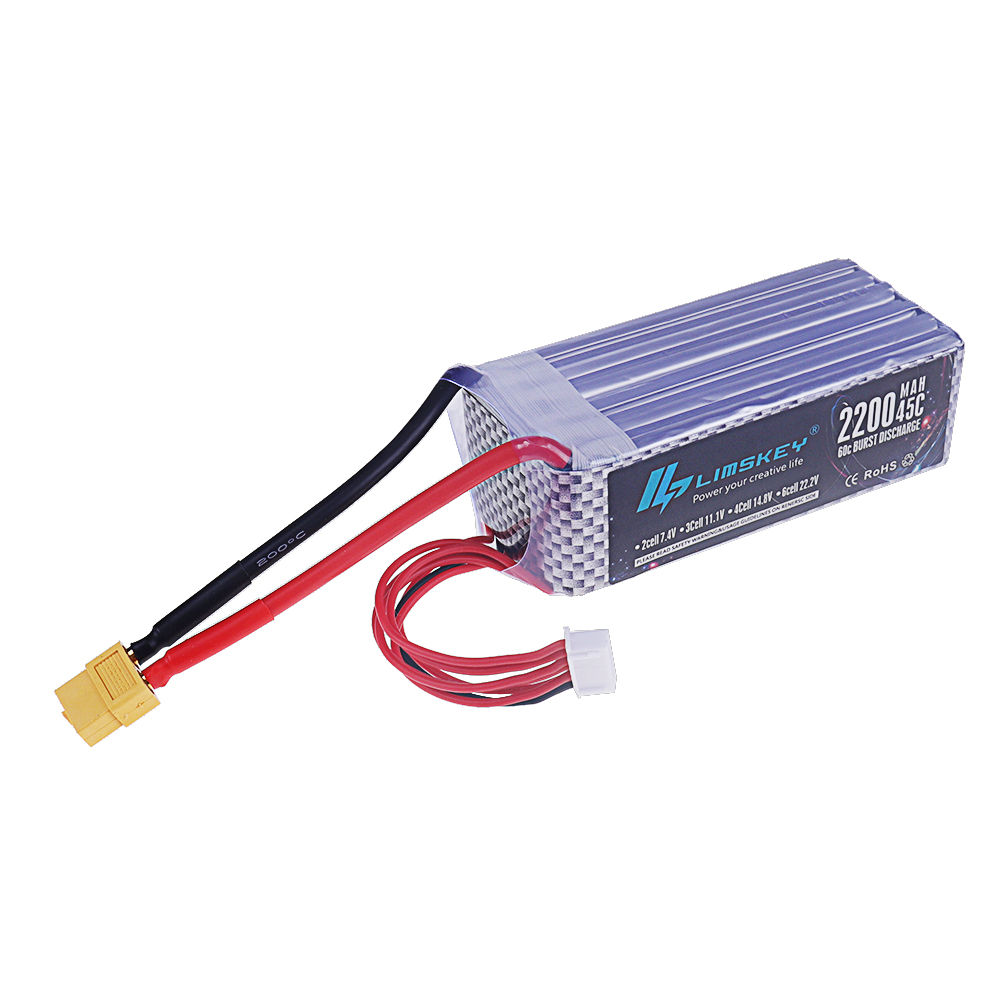 22.2V 2200mAh 45C Max 60C LiPo - đánh giá và giá Rc Helicopter Electric